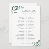 彼女はむしろ – ブライダルシャワーゲーム シーズンカード (正面/裏面)