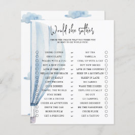 彼女はむしろ – 赤ちゃんシャワーのゲーム