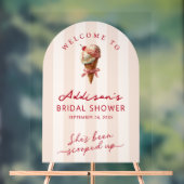 『彼女はもうすぐ結婚』ウェルカムサイン プリザーブドフラワー シャワー アクリルサイン (ニュートラル)