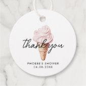 彼女はもうスイートなお姫様 ストロベリー ブライダルシャワーのお土産 フェイバータグ (正面)