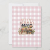 彼女はもう市場にいません ファーマーズマーケット ブライダルシャワー 招待状 (裏面)