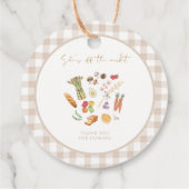 彼女はもう恋愛市場から撤退した フラワーブライダルシャワーのお祝い フェイバータグ (裏面)