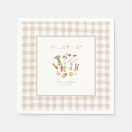 彼女はもう恋愛市場から撤退した フラワーブライダルシャワー スタンダードカクテルナプキン