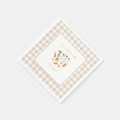 彼女はもう恋愛市場から撤退した フラワーブライダルシャワー スタンダードカクテルナプキン (角)