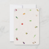 彼女はもう恋愛市場から撤退しました フラワーブライダルシャワーのお知らせ サンキューカード (裏面)