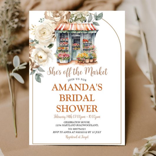彼女はもう恋愛市場から撤退 秋の花 ブライダルシャワー 招待状