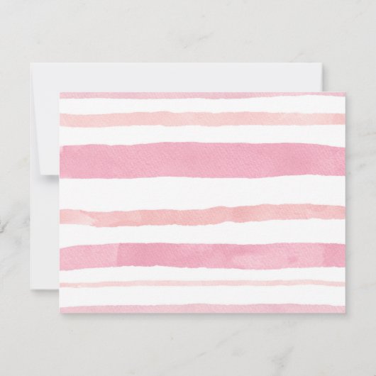 『彼女はもう結婚式の準備ができた』 ブライダルシャワーの感謝カード サンキューカード (裏面)