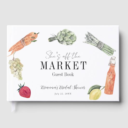 『彼女はもう誰のものにもならない』ファーマーズマーケット ブライダルシャワー ゲストブック (正面)