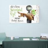 彼女はアイスクリームのウェディングシャワーを楽しんだ 横断幕 (トレードショー)