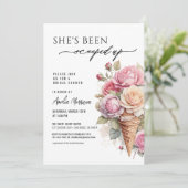 彼女はアイスクリームをすくわれた！ ブライズシャワー 招待状 (スタンド正面)