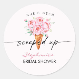 彼女はアイスクリームをすくわれた ブライダルシャワー ラウンドシール