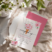 彼女はアイスクリームをすくわれた ブライダルシャワー 招待状