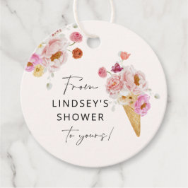 彼女はアイスクリームソープ ブライダルシャワーを手に入れた フェイバータグ