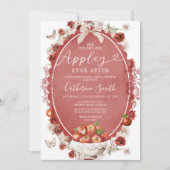 彼女はアップルブライダルシャワーの後にアップリーを見つけた 招待状 (正面)