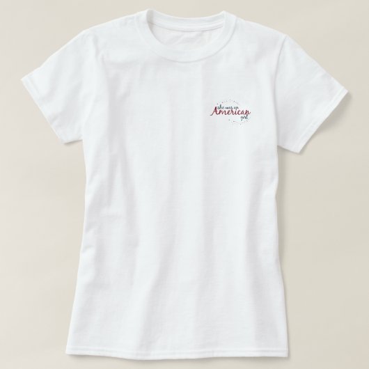 彼女はアメリカ人の少女のポケットの置き場だった Tシャツ (デザイン正面)