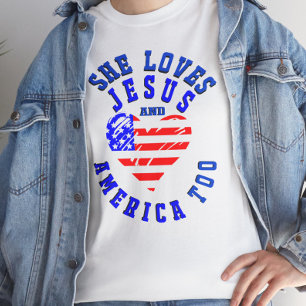 彼女はイエスとアメリカも愛している トライブレンドTシャツ