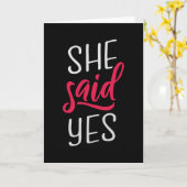 彼女はイエスと言った カード (黄色い花)