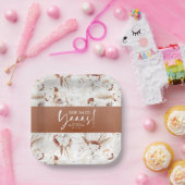 彼女はイエスと言った テラコッタ ホワイト フラワー ブライダルシャワー ペーパープレート (パーティー)