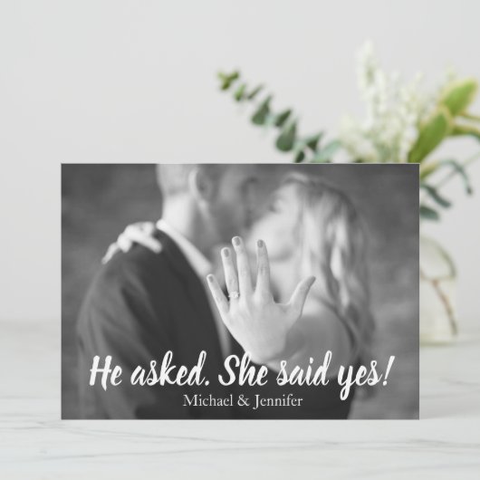 彼女はイエスと言った フォトエンゲージメント発表 案内状 (スタンド正面)