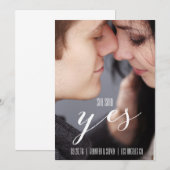 彼女はイエスと言った | 現代の写真でセーブ・ザ・デート セーブザデート (正面/裏面)