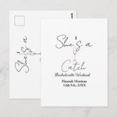 彼女はイチオシのシャンパンボトル独身最後の週末 ポストカード (正面/裏面)