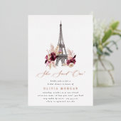 彼女はウィーパリブライダルシャワーと言った 箔招待状 (立ち正面)