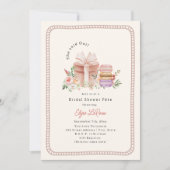 彼女はウィー・マカフランスのロンブライダルシャワーと縁ど言った 招待状 (正面)