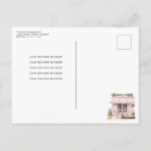 彼女はウィYesパリフランスのカフェブライダルシャワー ポストカード (裏面)