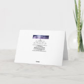 彼女はウッズの踊りファンタジーグリーティングカードの中にいる カード (裏面)