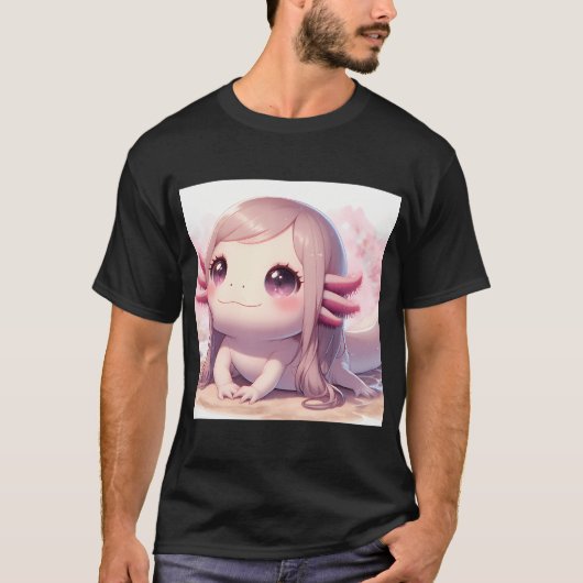 彼女はウーパールーパー Tシャツ (正面)