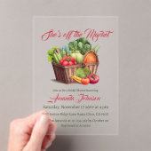 彼女はオフザマーケットファームハウスブライダルシャワー アクリル招待状 (インサイチュ (ポータブル))