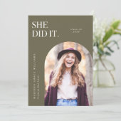 彼女はオリーブアーチ卒業発表をした 招待状 (スタンド正面)