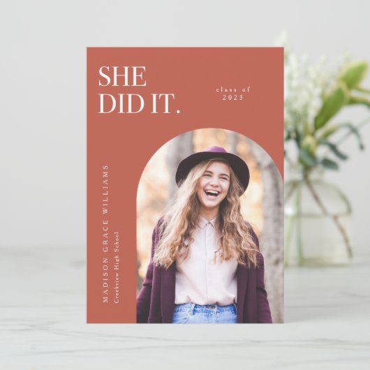 彼女はオレンジのアーチ卒業発表をした 招待状 (スタンド正面)