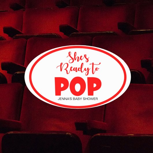 彼女はオーバルステッカーポップ・アートのを準備しパーソナライズされたている 楕円形シール