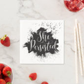 彼女はカクテルナプキンを固執した スタンダードカクテルナプキン (インサイチュ)