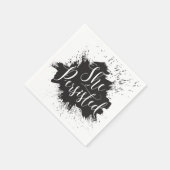 彼女はカクテルナプキンを固執した スタンダードカクテルナプキン (角)