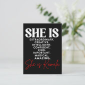 彼女はカマラ、強くて創造的で驚くべき魔法のインター シーズンポストカード (スタンド正面)