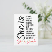 彼女はカマラ、強力なクリエイティブ驚くべき魔法のint シーズンポストカード (スタンド正面)