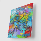 彼女はガボット時計の夢 スクエア壁時計 (傾斜)