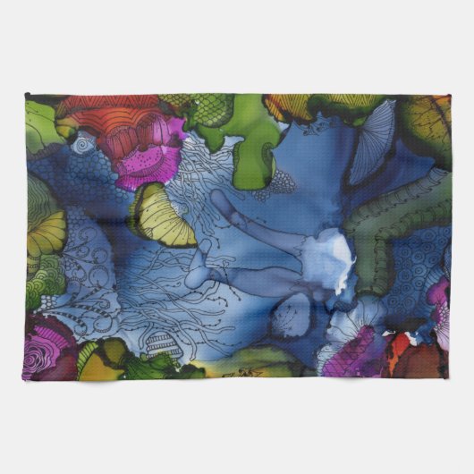 彼女はキッチンタオルを落としている キッチンタオル (横)