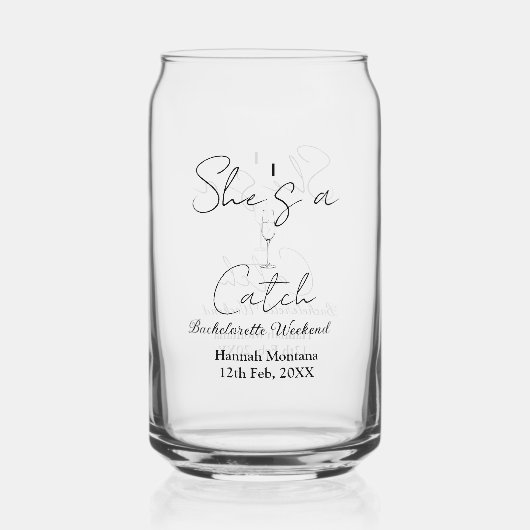 彼女はキャッチなチャンピエーンボトル独身最後の週末 ガラス缶 (正面)