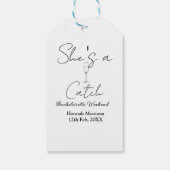 彼女はキャッチな新婦の週末パーティー ギフトタグ (裏面)