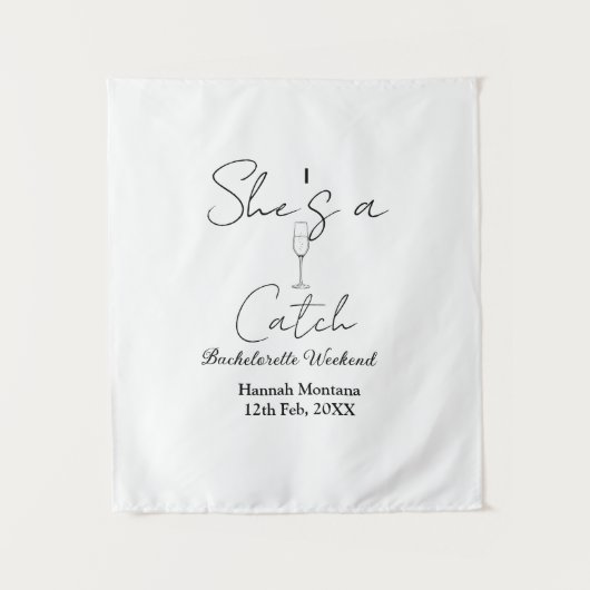 彼女はキャッチな新婦の週末パーティー タペストリー (正面)