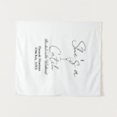 彼女はキャッチな新婦の週末パーティー タペストリー (正面(横))