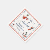 彼女はキャッチロブスターバチェロレッテナプキン スタンダードカクテルナプキン (角)