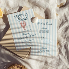 彼女はキャッチロブスターブルーストライプのバチェロレッテ 招待状