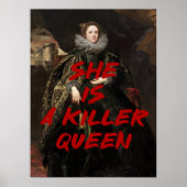 彼女はキラークイーンルネッサンス絵を描ズの引用文 ポスター (正面)