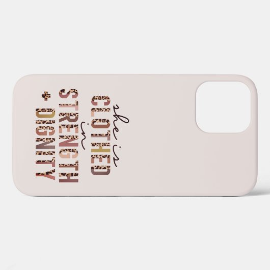 彼女はキリスト教の威厳と力を身にまとっている Case-Mate iPhoneケース (裏面 (横))