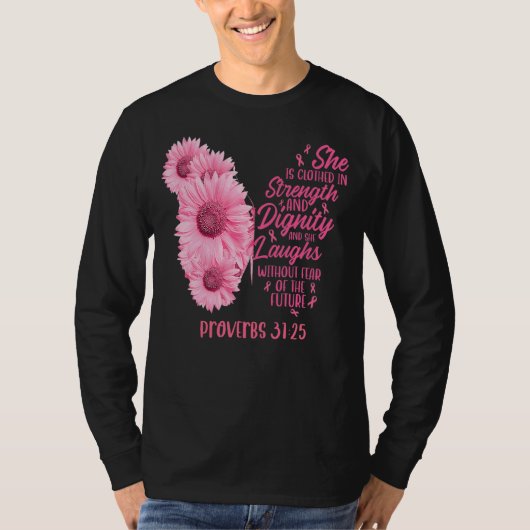 彼女はキリスト教の威厳と力を身にまとっている Tシャツ (正面)