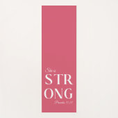 彼女はキリスト教の強い引用文だ ヨガマット (正面)